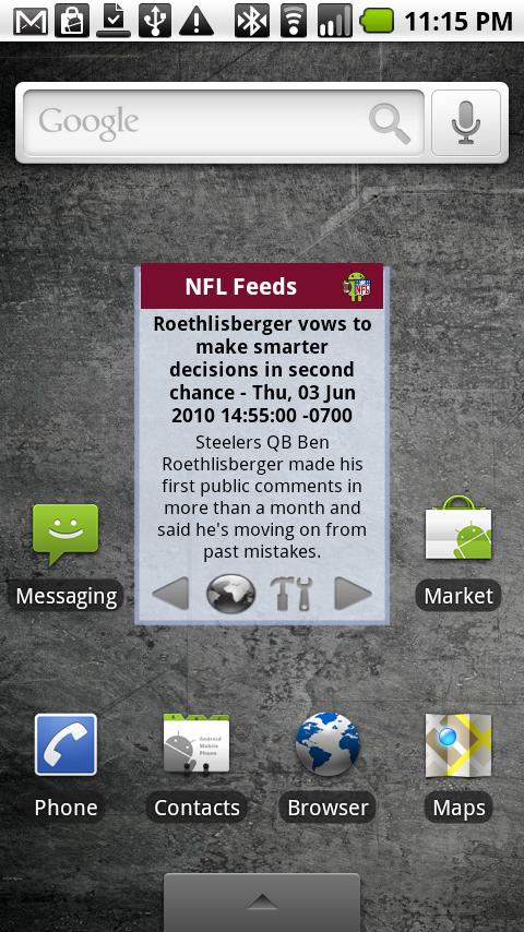 NFL RSS Feed Android Sports