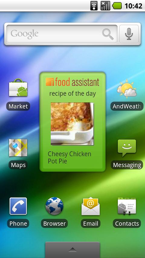 iFood Asst Recipe Widget Android Lifestyle