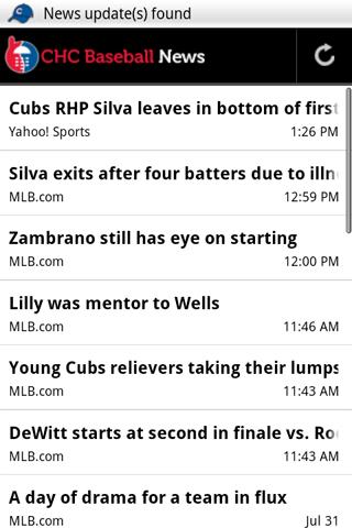 CHC Baseball News Android Sports