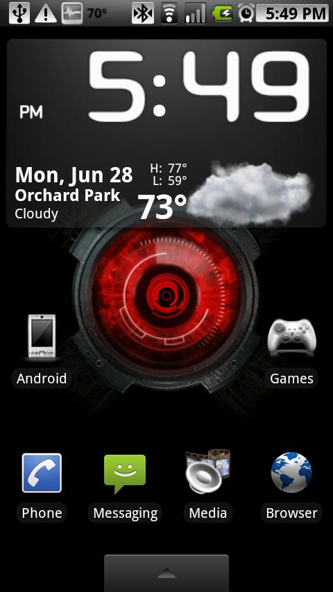 Droid X Eye Live Wallpaper Android Themes