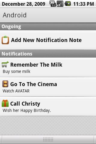 Notification Notes Free Android Productivity