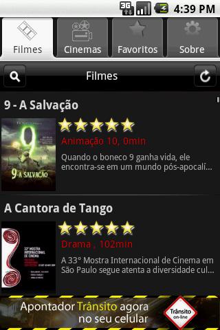 Apontador Cinema Android Entertainment
