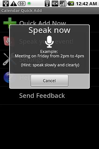 Calendar Quick Add Android Productivity
