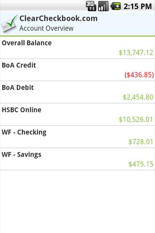 ClearCheckbook MoneyManagement