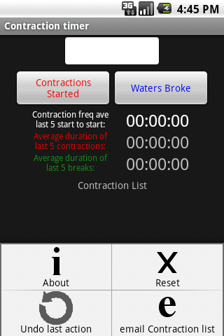 Pregnancy Contraction Timer Android Health