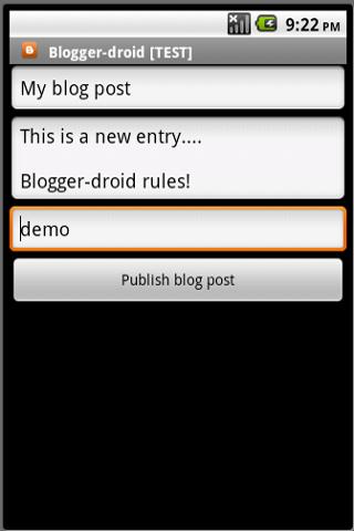 Blogger-droid Android Social