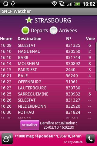 SNCF Watcher Android Travel