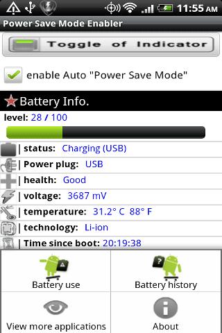 Power Save Mode Toggle