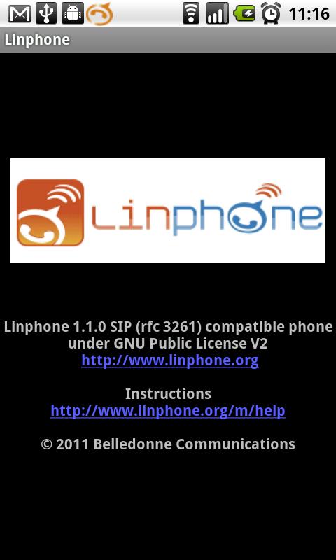Linphone Android Communication
