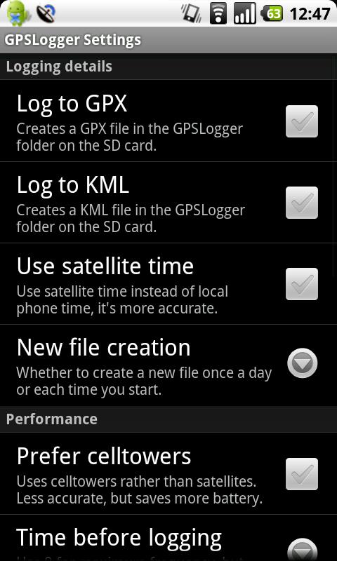 GPS Logger for Android Android Travel & Local
