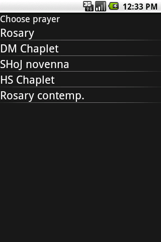 Mobile Rosary Android Reference