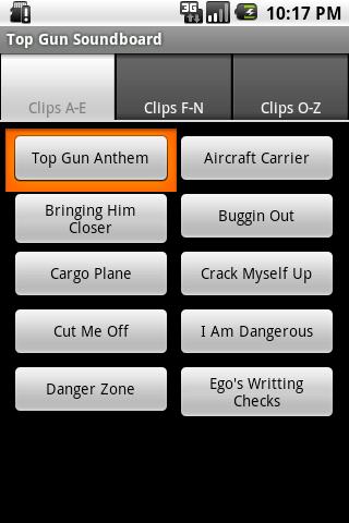 Top Gun SoundBoard Android Entertainment