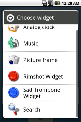 Rimshot Widget Android Entertainment