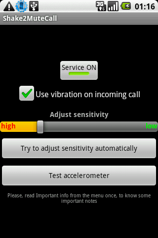 Shake2MuteCall Android Communication