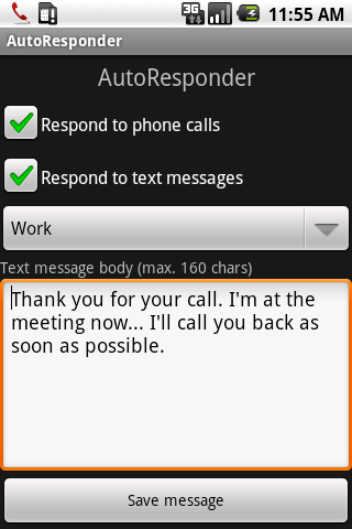 AutoResponder Android Communication