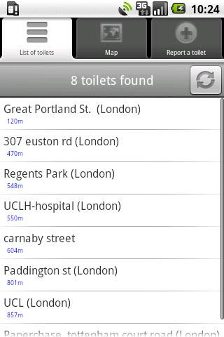 Toilet/Bathroom Finder Android Lifestyle