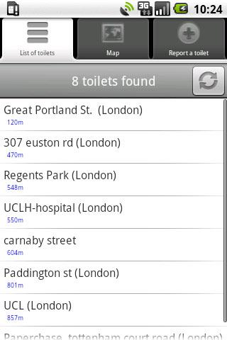 Toilet/Bathroom Finder