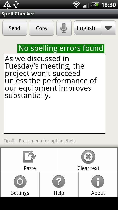 Spell Checker ( voice) Android Books & Reference