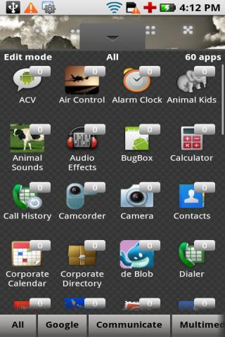For 2.1, Tag Home(Launcher) Android Productivity