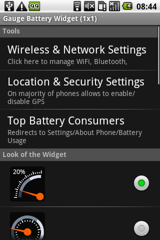 Gauge Battery Widget Beta Android Tools