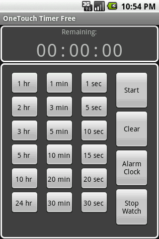 OneTouch Timer Free Android Tools