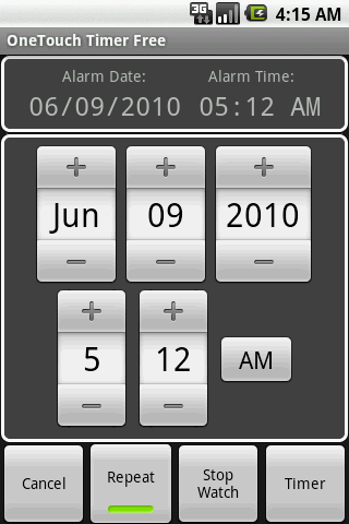 OneTouch Timer Free Android Tools