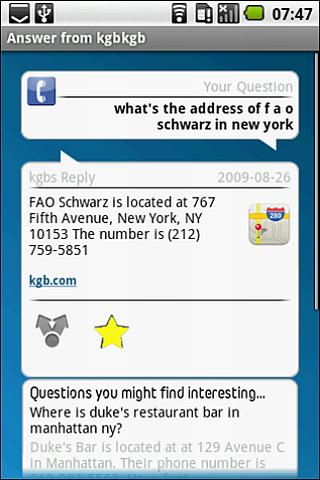 kgb Answers Android Reference