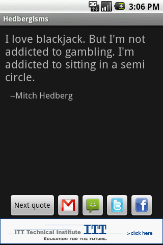 Hedbergisms Android Entertainment