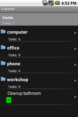 NextAction Android Productivity