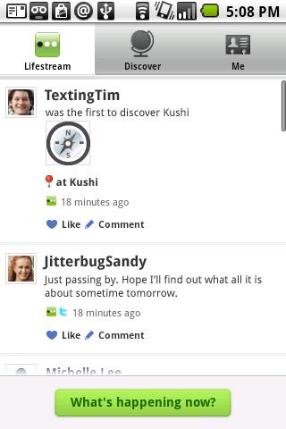 AOL Lifestream Android Social