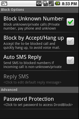 DroidBlock Android Communication