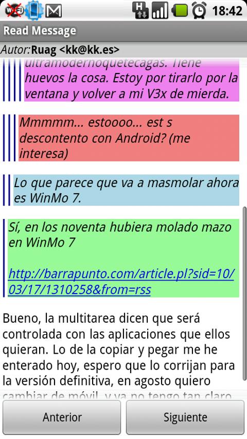 Groundhog Usenet Reader Android Communication
