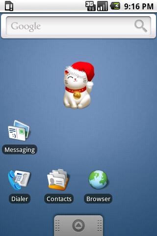 Maneki Neko (Lucky Cat) Widget Android Entertainment