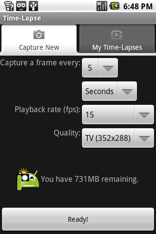 Time-Lapse Android Multimedia