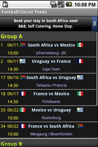 World Cup Soccer Feed Android Sports