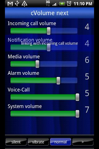Volume setting[cVolume] next Android Tools