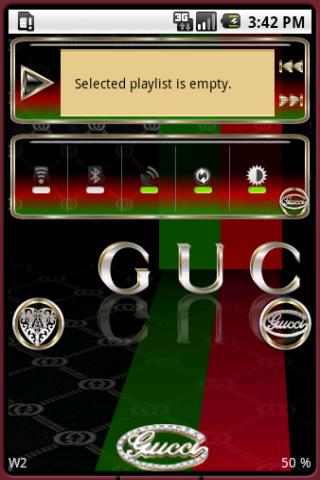 Open Home Skin GUCCI Android Entertainment