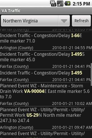 Virginia Traffic Android News & Weather