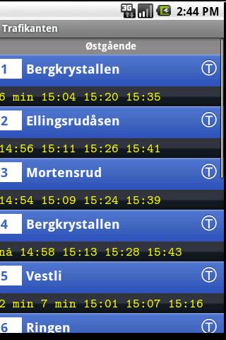 Trafikanten realtime (beta) Android Travel