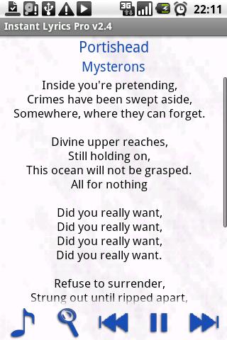 Instant Lyrics Pro Android Multimedia