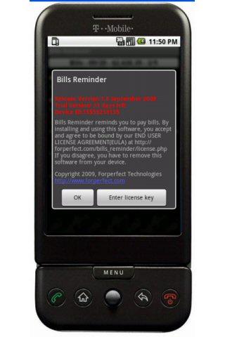 Bills Reminder Android Finance