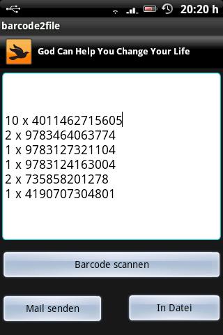 barcode2file Android Tools