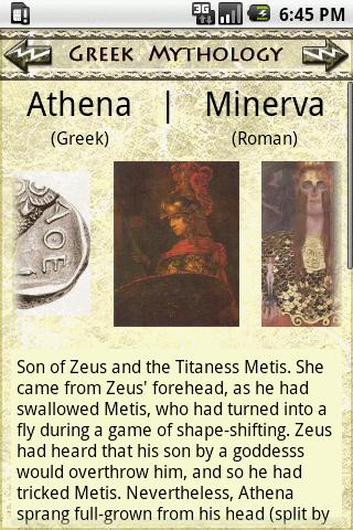 Greek Mythology (Lite) Android Reference