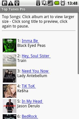 Top Tunes Lite (Music) Android Entertainment