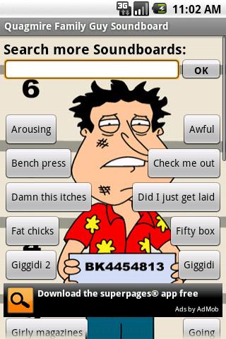 Quagmire Family Guy Soundboard Android Entertainment