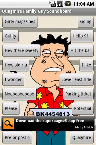 Quagmire Family Guy Soundboard Android Entertainment