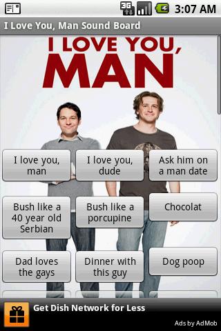 I Love You, Man Sound Board Android Entertainment