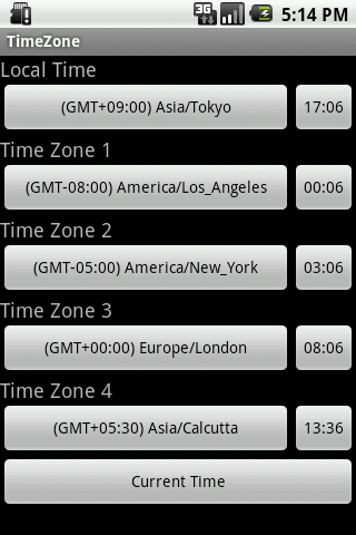 TimeZone Android Productivity
