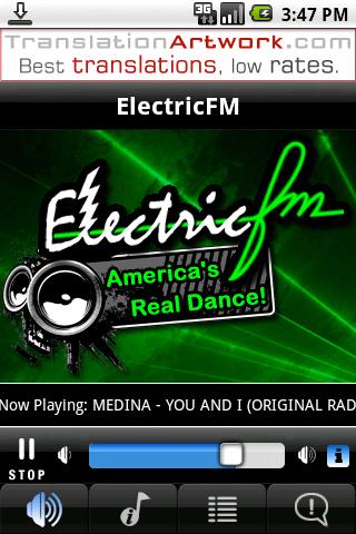 ElectricFM Radio Android Entertainment