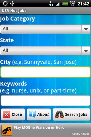 U.S. Hot Job Search Android Social